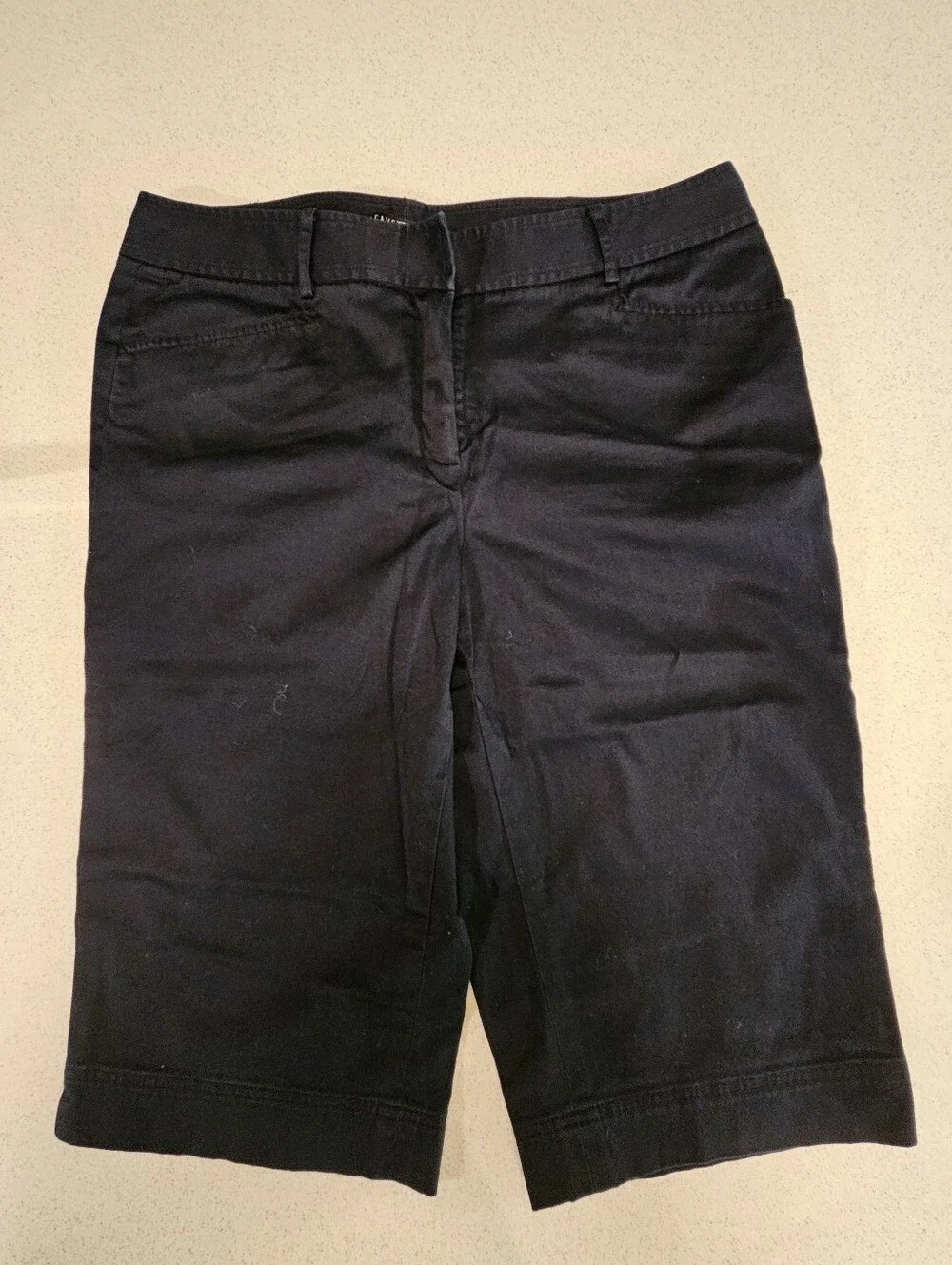 Lafayette 148 SZ 8 Black Bermuda Stretch Shorts 13